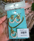 Conjunto aretes y cadena plana