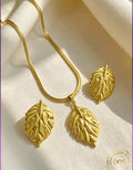 Conjunto aretes y cadena plana