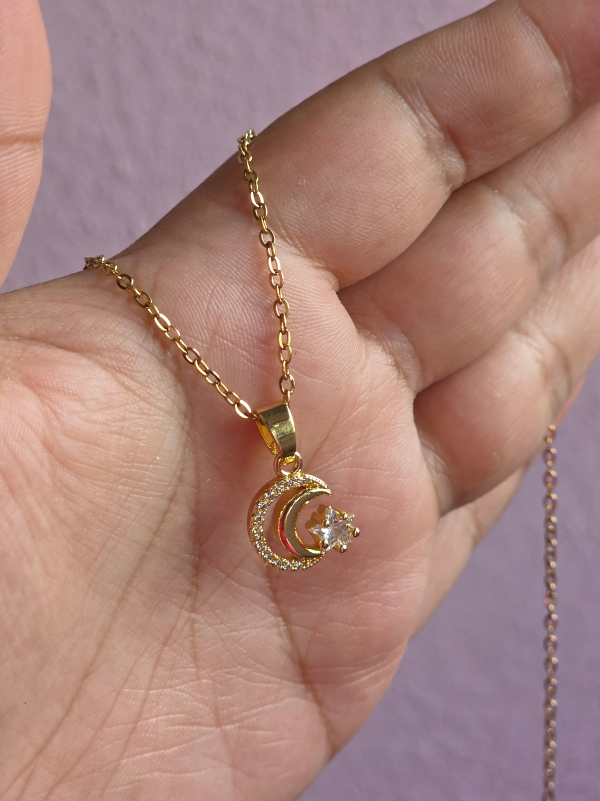 Cadena luna acero