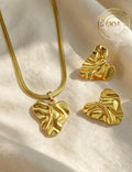 Conjunto aretes y cadena plana