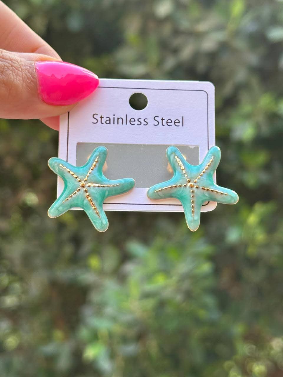 Arete esmaltado estrella de mar