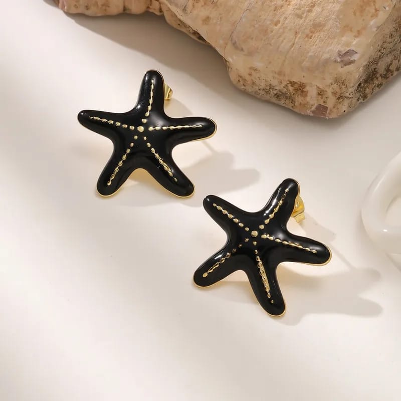 Arete esmaltado estrella de mar