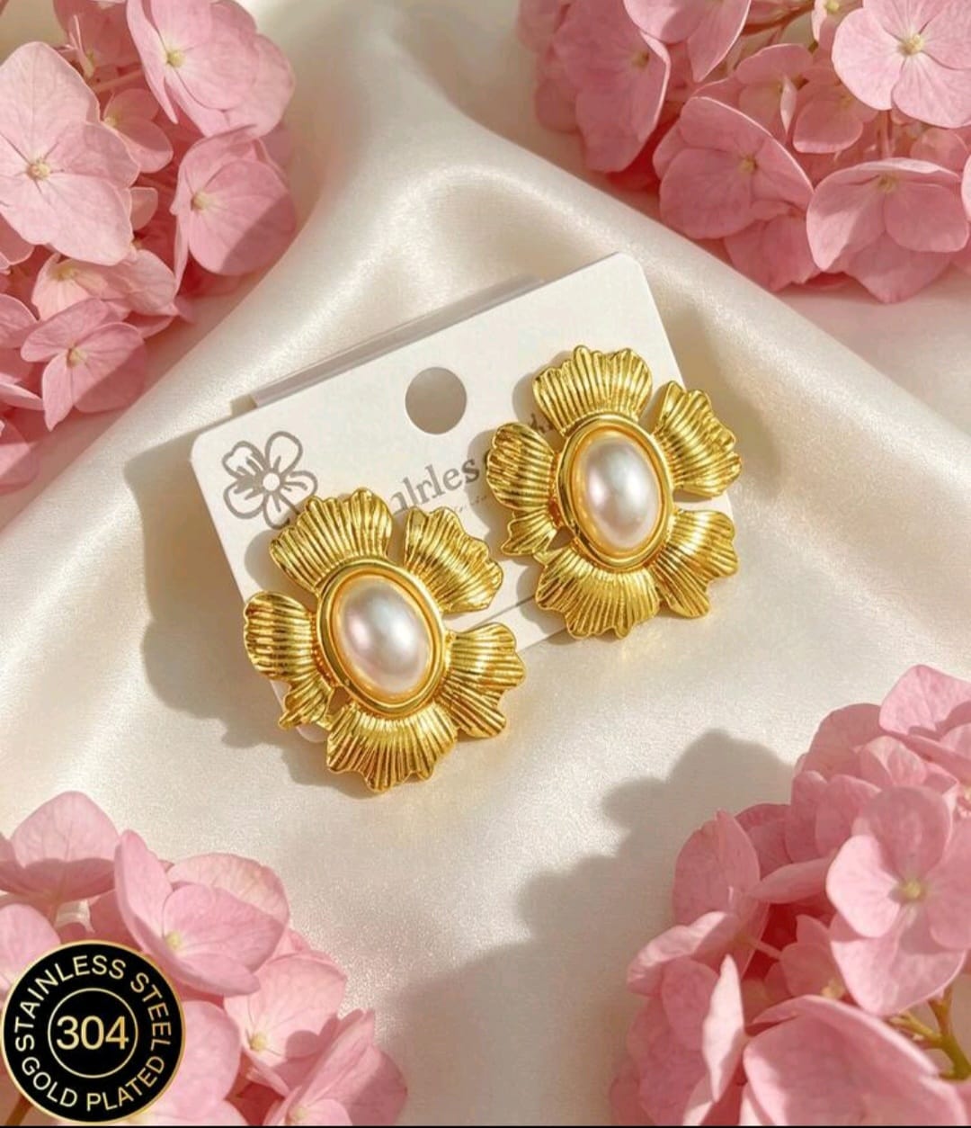 Arete hoja perla