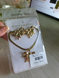 Conjunto aretes y cadena plana